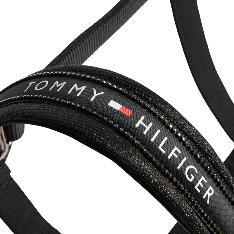 Tommy Hilfiger Yale Shine Headcollar and Rope Set - Black-5