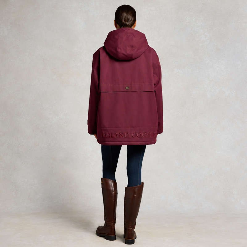 Holland Cooper One-Size Waterproof Jacket - Mulberry-2