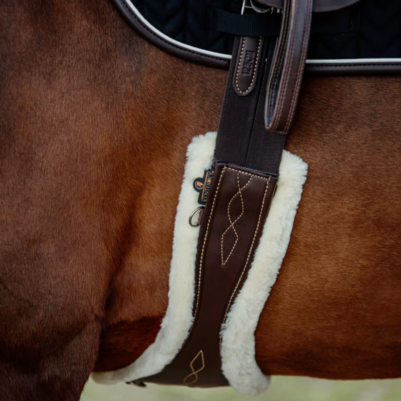 Kentucky Sheepskin Anatomic Girth - Brown-4