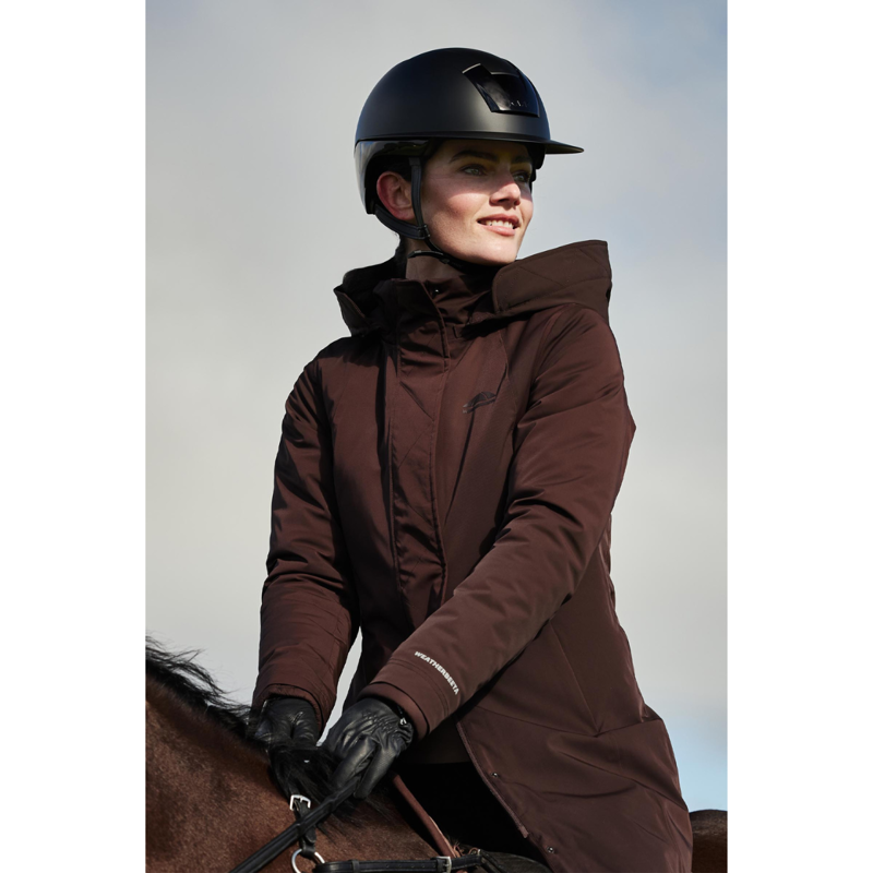 WeatherBeeta All Purpose Waterproof Insulated Longline Riding Jacket - Espresso-1