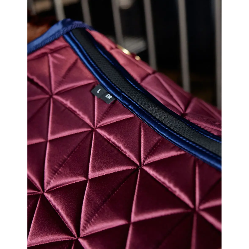 WeatherBeeta Satin Pro Air-Tec Dressage Saddlepad - Burgundy-7