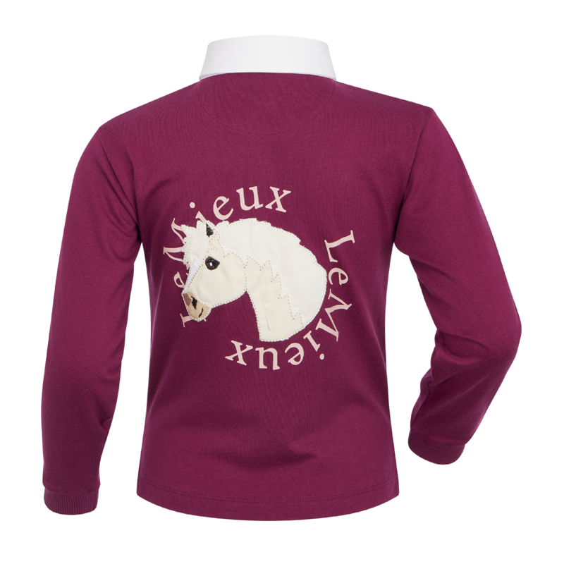 LeMieux Mini Roman Rugby Shirt - Blackberry-1