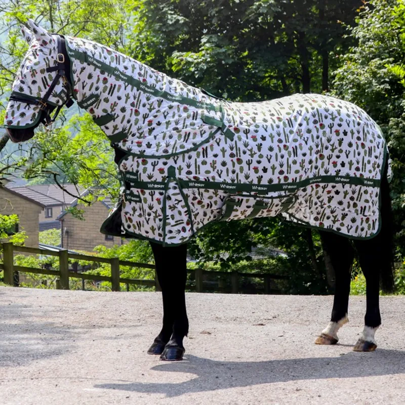 John Whitaker Swot Full Coverage Mesh Fly Rug And Mask - Cactus