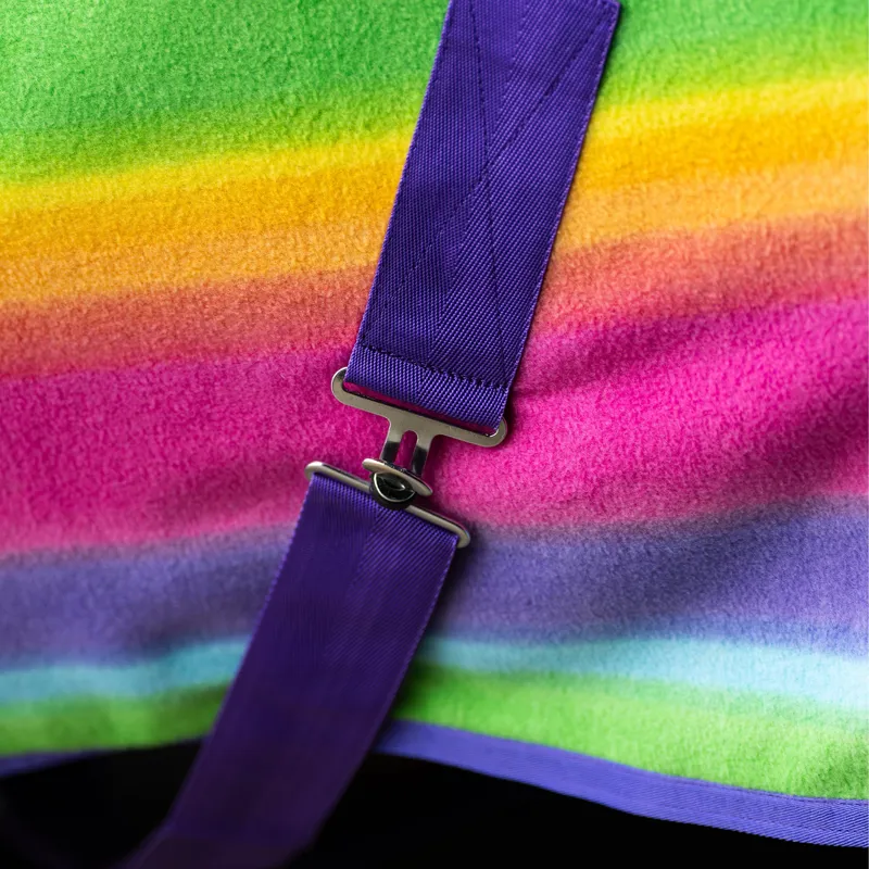 Imperial Riding Stripe Fleece Rug - Rainbow-4