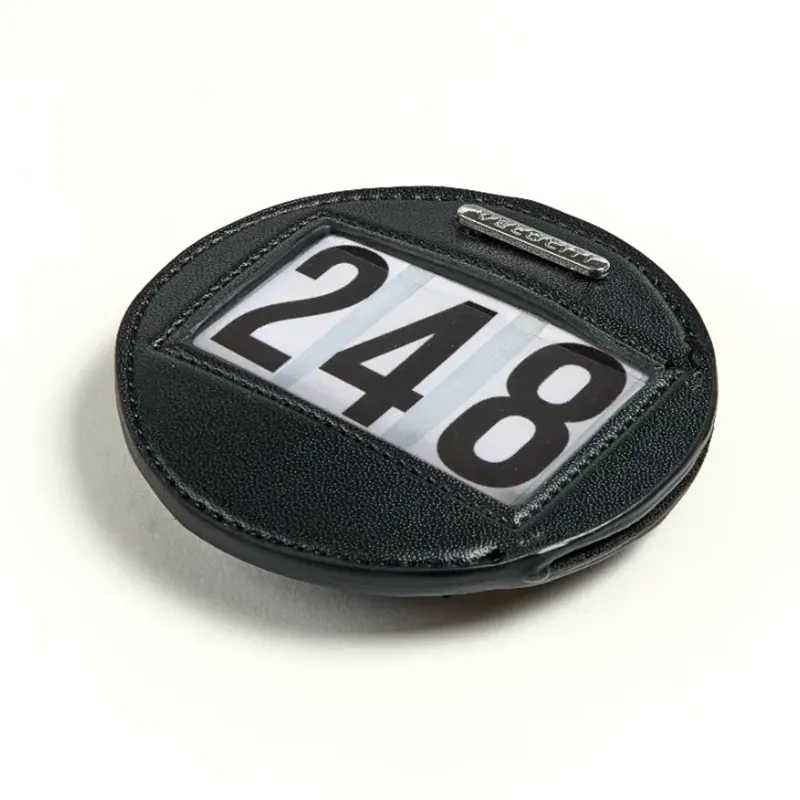 Shires Velociti Bridle Competition Number Holder - Black