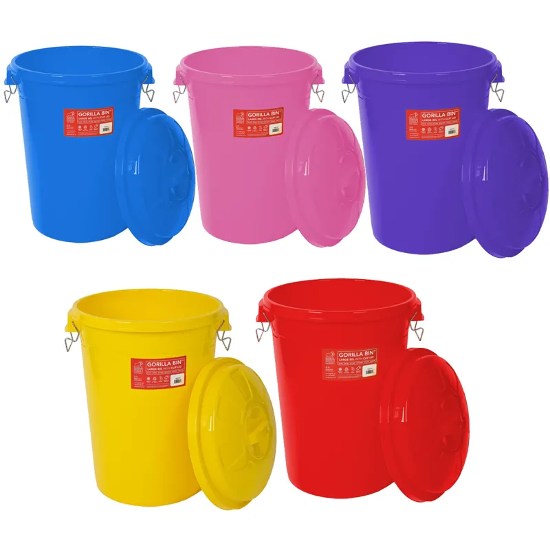 Red Gorilla Large 80L Bin with Clip Lid