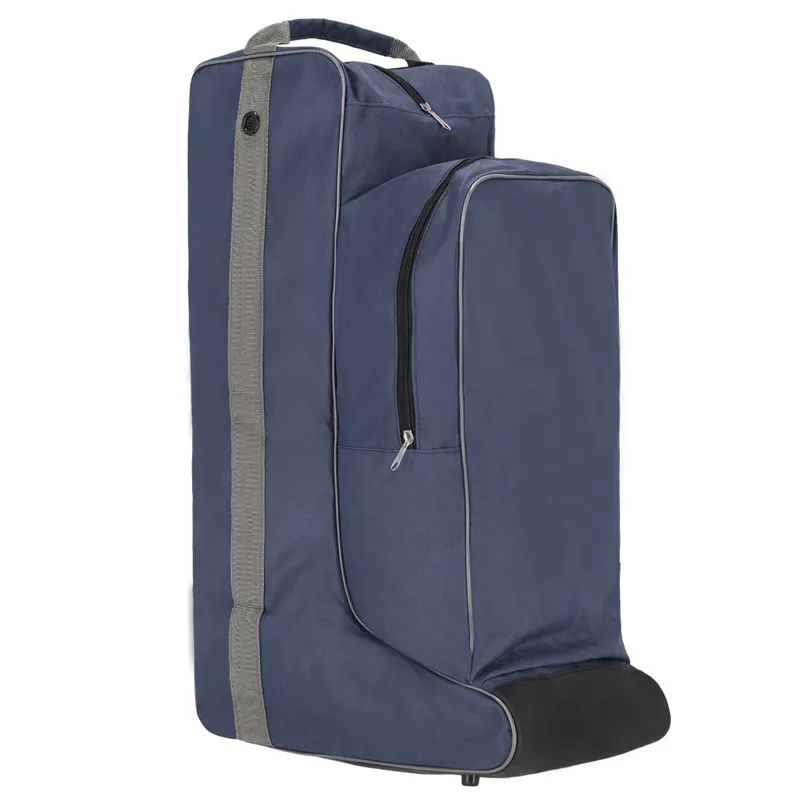 QHP Combi Boots and Helmet Bag - Navy/Grey