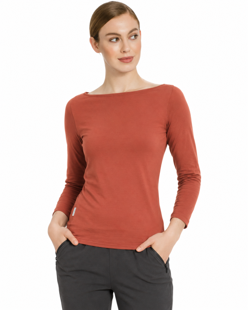 Horseware Clara Crew Neck Top - Walnut