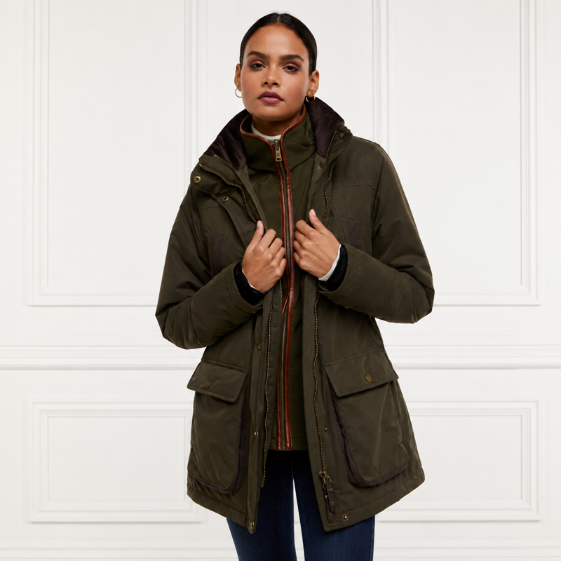 Holland Cooper Stamford Country Coat - Khaki