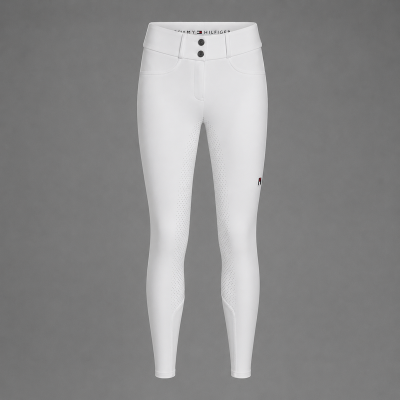 Tommy Hilfiger Women's Lea Full Grip Breeches - Optic White-1