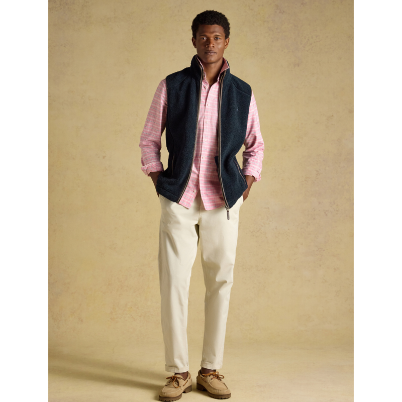 Joules Men's Heritage Borg Gilet - Navy-8