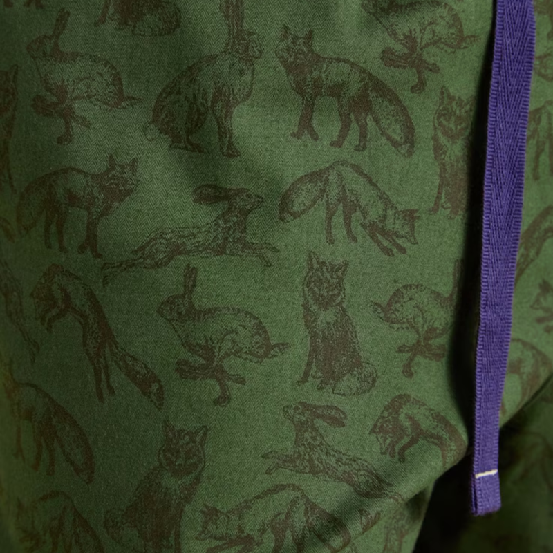 Joules Men's Dozer Short Pyjamas Set - Green/Ecru-9