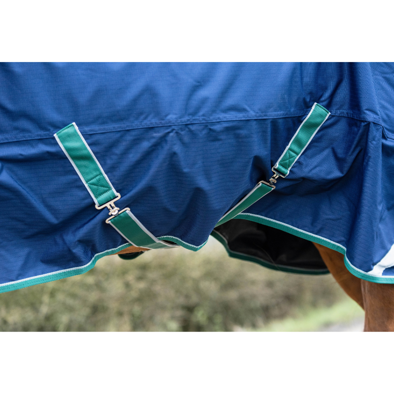 Mackey Keadeen Plus 100g Turnout Rug - Navy/Grey/Hunter-8