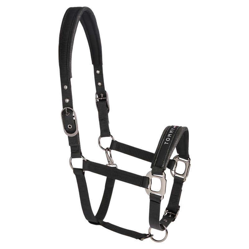 Tommy Hilfiger Yale Shine Headcollar and Rope Set - Black-2