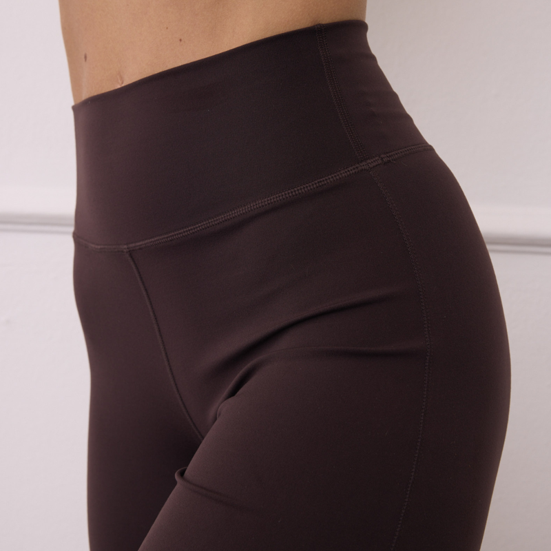 Gym + Coffee Women's Wide Leg Legging - Mocha Bean-3