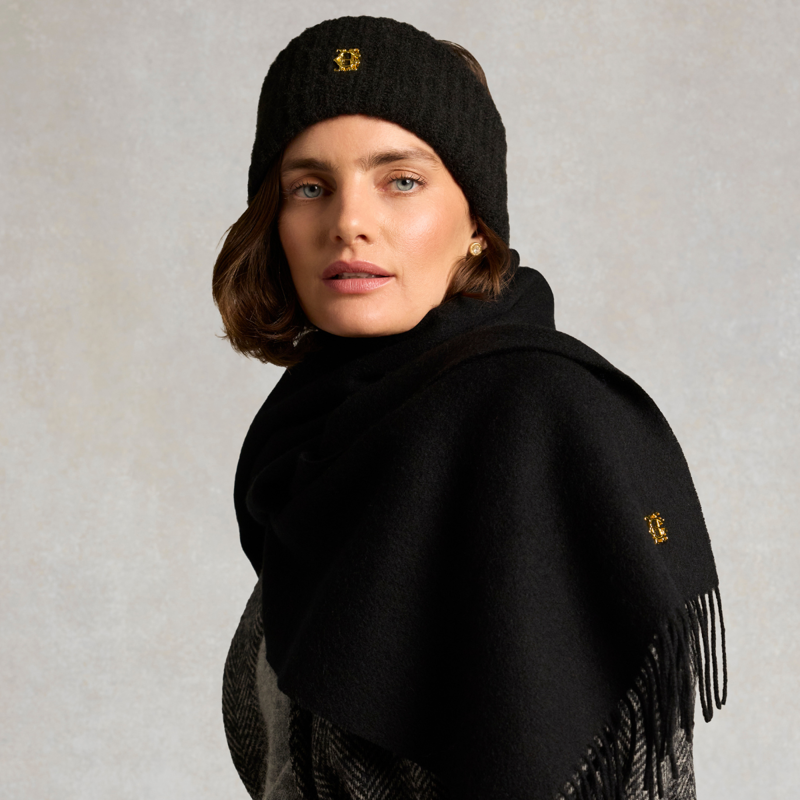 Holland Cooper Knitted Headband - Black-2