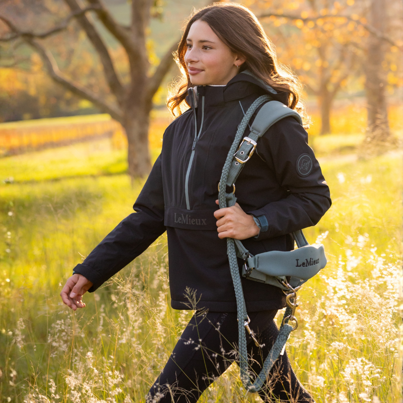 LeMieux Young Rider Bailey Waterproof Anorak - Navy-8