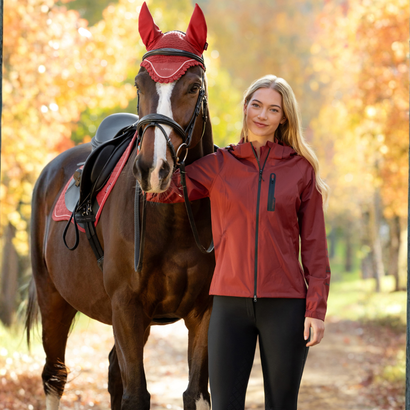 LeMieux Athena Waterproof Lightweight Jacket - Russet-7