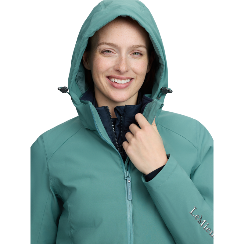 LeMieux Brooke 3 in 1 Waterproof Hybrid Jacket - Aloe-8