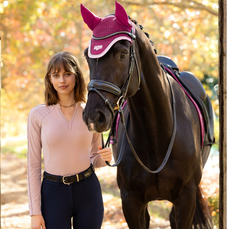 LeMieux Lisa Long Sleeve Base Layer - Wild Rose-8