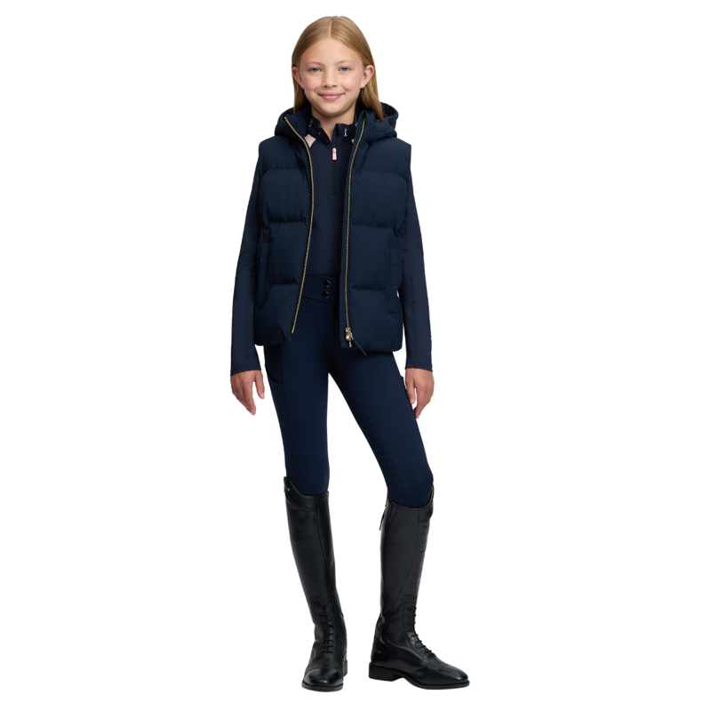 LeMieux Young Rider Joey Hooded Gilet - Navy-6