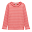 Joules Girls' Sophie Long Sleeve Ribbed Top - Red/Pink