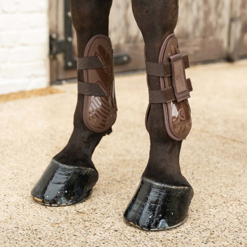 Kentucky Velcro Tendon Boots - Brown-8