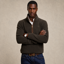 Holland Cooper Men's Country Fleece Quarter Zip - Khaki