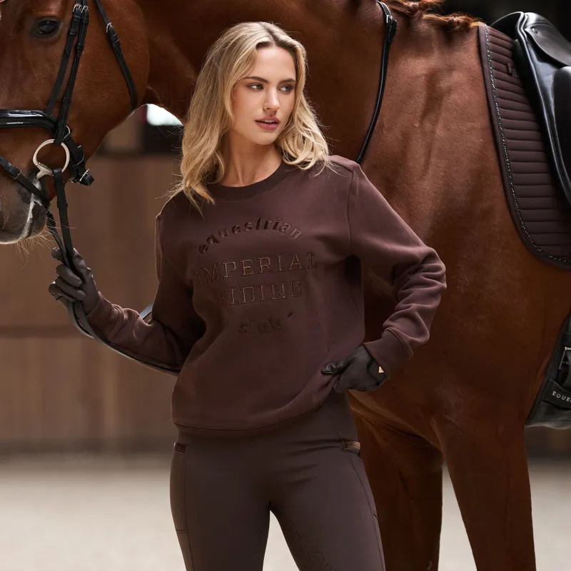 Imperial Riding Ladies Joyce Sweater - Chocolate-2