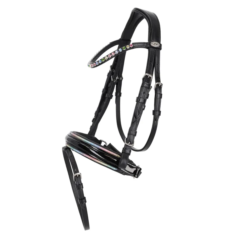 QHP Isalyn Bridle with Reins - Black