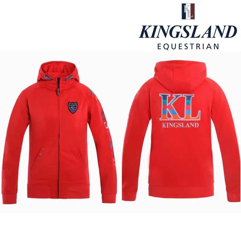 Kingsland Poppy Ladies Sweat Jacket - Chilli Red