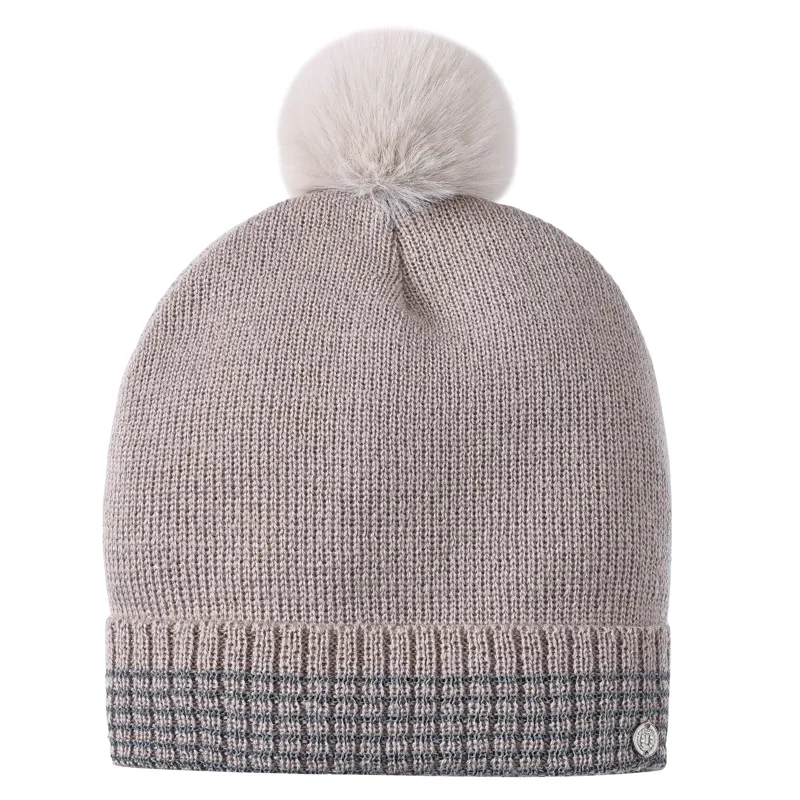 Imperial Riding Ladies Reflective Beanie - Taupe