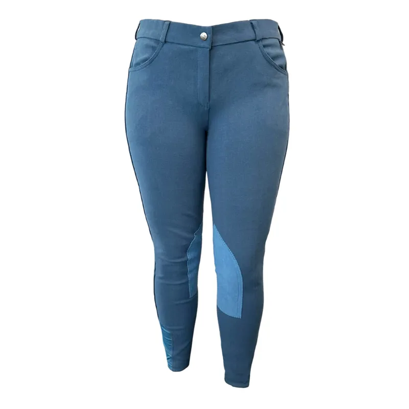 John Whitaker Liza Woven Breeches - Blue - Lucky Dip-1