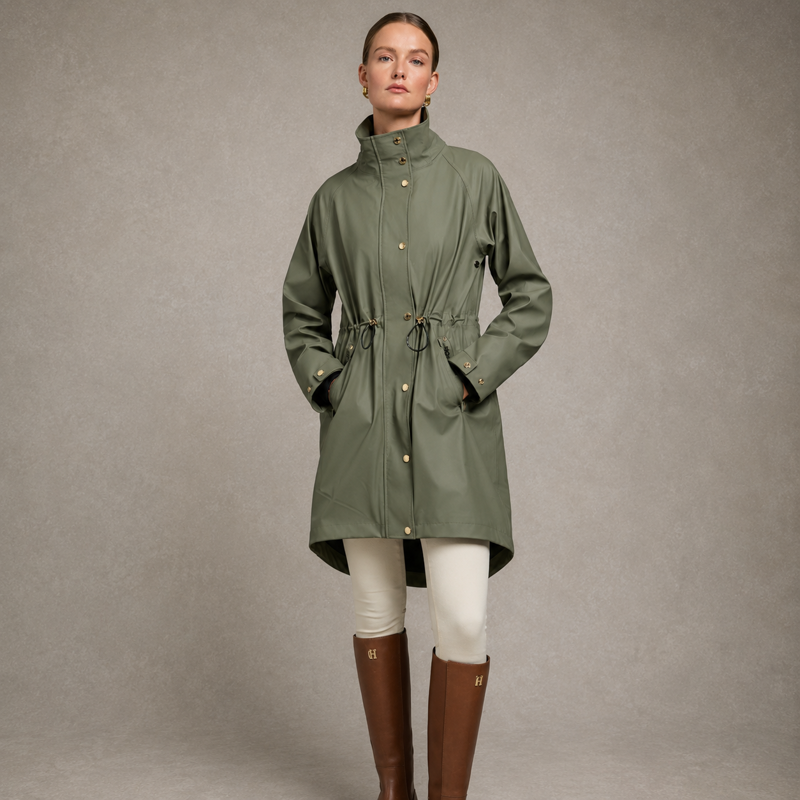 Holland Cooper Chartwell Rain Parka - Sage