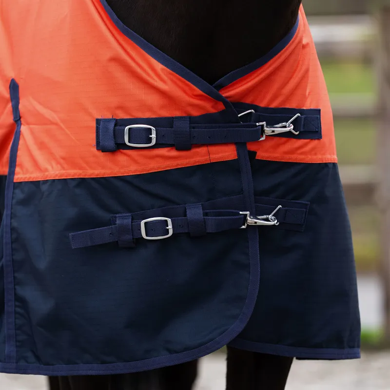Imperial Riding Limited Summer Highneck Turnout Rug - Orange/Navy-2