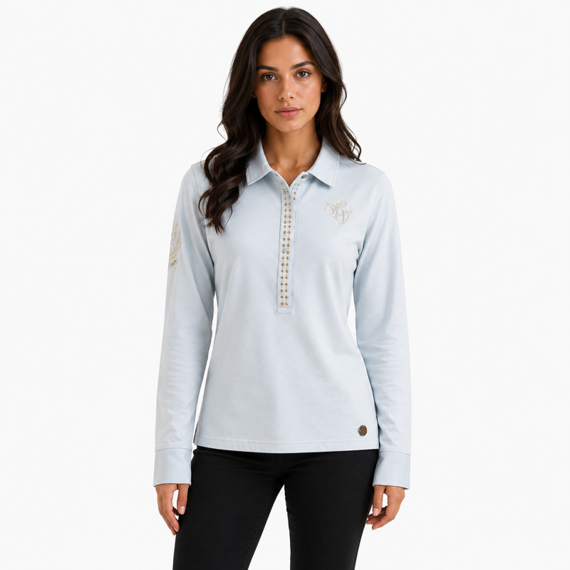 HV Polo Ladies Megan Shirt - Soft Blue
