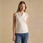Joules Ladies Heidi Sleeveless Frill Jersey Top - Cream