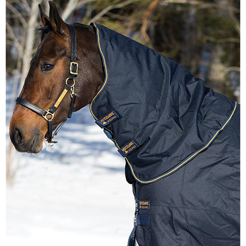 Horseware Amigo Bravo 12 Lightweight 0g Turnout Hood - Navy/Navy/Gold