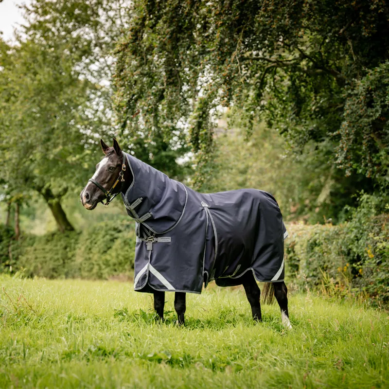 Horseware Rambo Optimo Plus 0g - Navy/Thunderstorm Grey/Silver