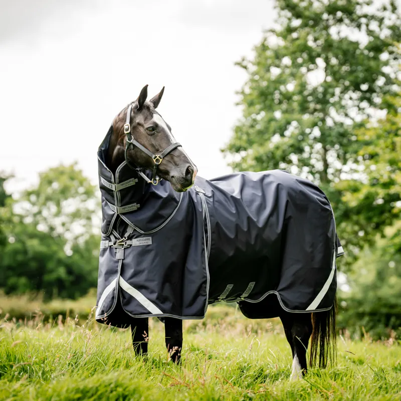 Horseware Rambo Optimo Plus 0g - Navy/Thunderstorm Grey/Silver-1