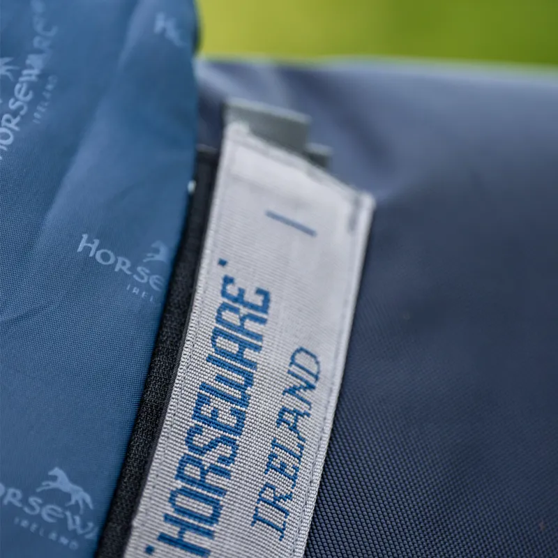 Horseware Rambo Supreme 1680D Turnout Plus 50g - Navy/Thunderstorm Grey/Silver-5