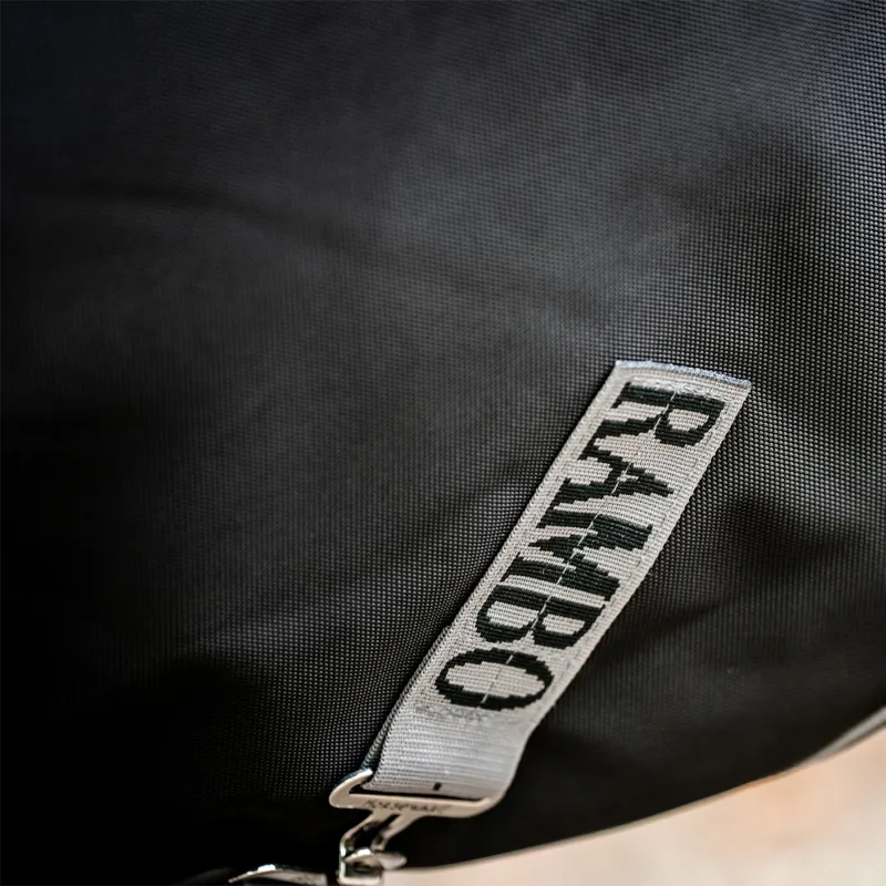 Horseware Rambo Supreme 1680D 50g Turnout Plus - Black/Thunderstorm Grey/Silver-6