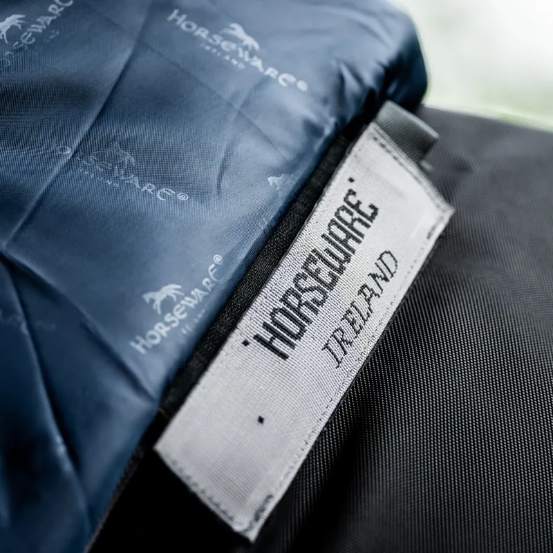 Horseware Rambo Supreme 1680D 50g Turnout Plus - Black/Thunderstorm Grey/Silver-5