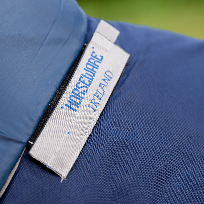 Horseware Rhino Plus 100g Turnout Rug - Navy/Titanium Grey Classic Blue-4