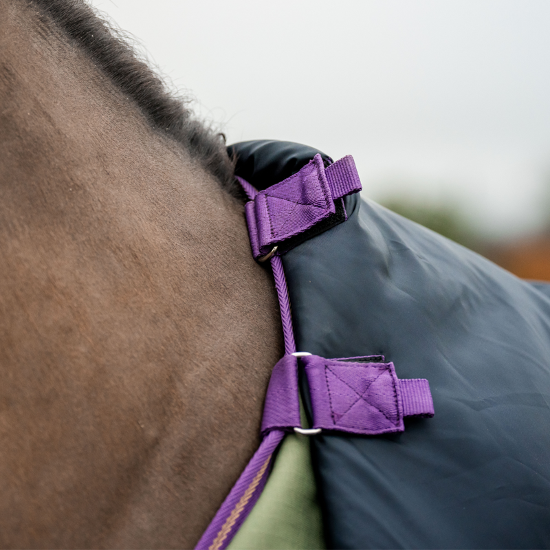 Horseware Amigo Hero Ripstop Plus Lite 0g Turnout Rug - Bramble/Winterberry/Taupe-4