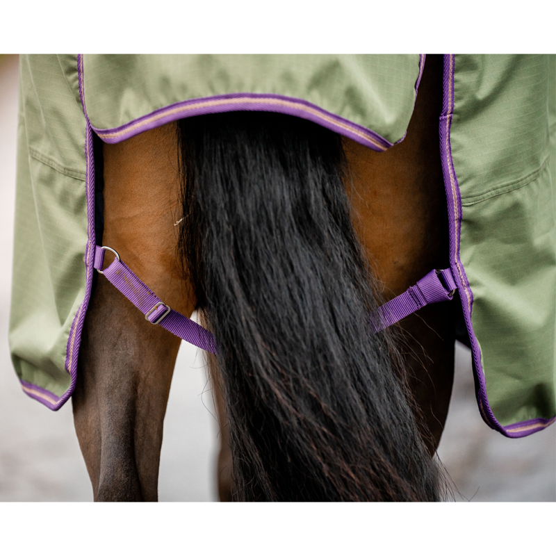Horseware Amigo Hero Ripstop Plus Lite 0g Turnout Rug - Bramble/Winterberry/Taupe-3