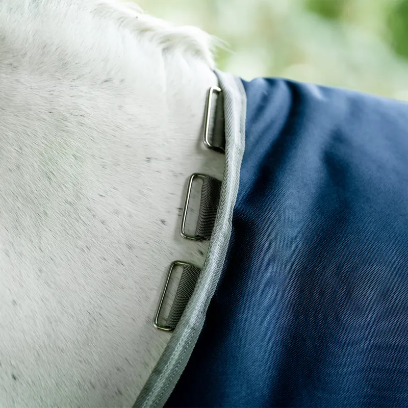Horseware Amigo Bravo 12 Original 50g Turnout Rug - Navy/Titanium Grey Silver-3