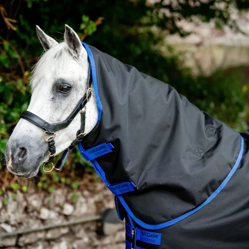 Horseware Amigo Ripstop 900D 0g Turnout Hood - Black/Classic Blue