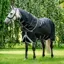 Horseware Amigo Bravo 12 Plus Lite 0g Turnout Rug -  Black/Titanium Grey Silver
