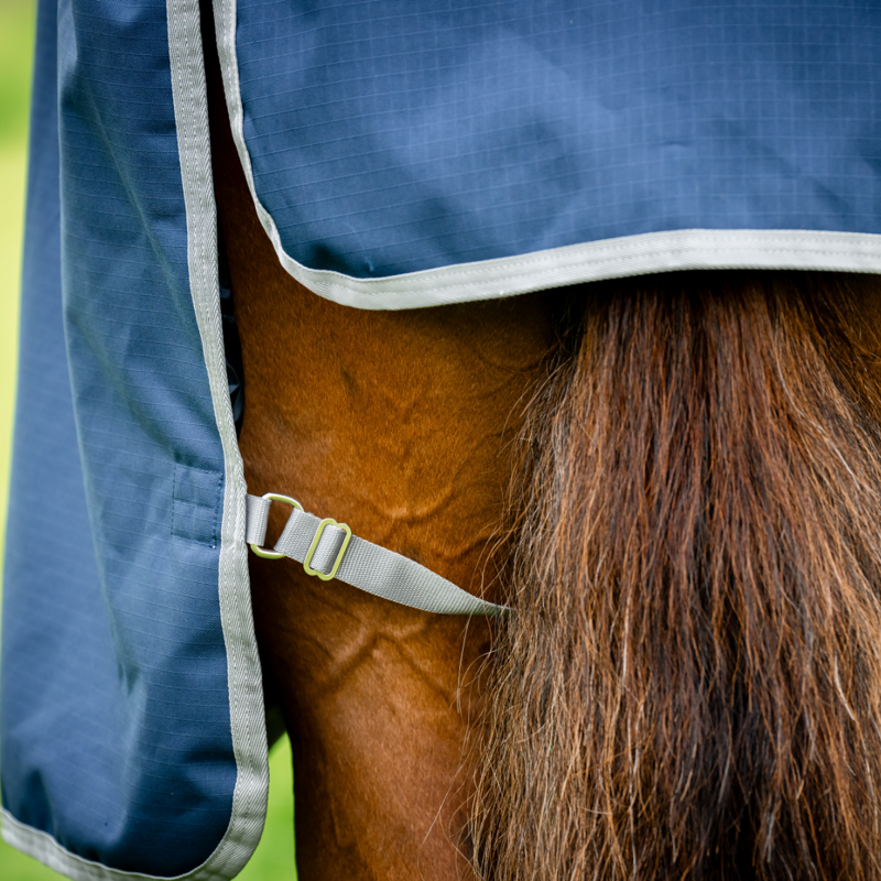 Horseware Amigo Ripstop 900 Plus 200g Turnout Rug - Navy/Titanium Grey-9